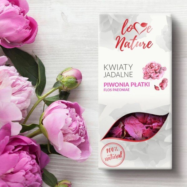 Jedlé kvety pivonie, 10 g, 100 % prírodné - Love Nature