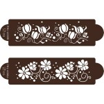 Stencil šablóna rozkvitnutá záhrada 2 ks - Cakesicq - Cakesicq