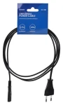 Savio CL-100 čierna / Napájací kábel / IEC Type E - IEC C7 / 1,8 m / 2,5 A (CL-100)