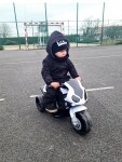 Mamido Detská elektrická motorka BMW S1000RR trojkolka čierna
