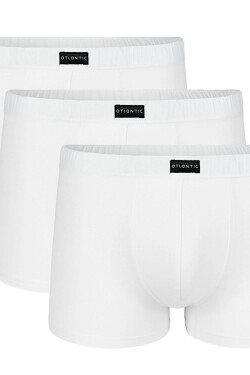 Pánske boxerky 007 white 3 pack - Atlantic Bílá XL