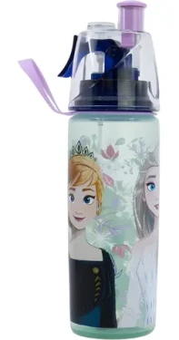 STOR Fľaša na pitie Ľadové kráľovstvo 575 ml / Fľaša na pitie / Rozprašovacie tlačidlo / Bez BPA (81027)