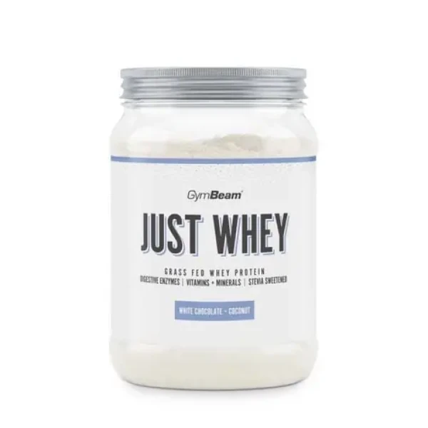 Just Whey Grass-Fed Protein - GymBeam (biela čokoláda kokos, 500 g) (28324-35-500g-white-chocolate-coconut-01)