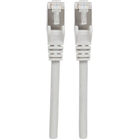 Intellinet 736749 RJ45 sieťové káble, prepojovacie káble CAT 6A S/FTP 10.00 m sivá fóliové tienenie, tienenie pletivom, bez halogénov 1 ks; 736749