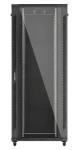 Lanberg FF01 čierna / Racková skriňa / 19" / 42U / 800x1000 mm / Presklené dvere (FF01-8042-12B)