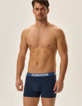 Pánske boxerky 3PACK Jarl 41930-MLC Jeans Blue Pattern - Henderson L modrá mix