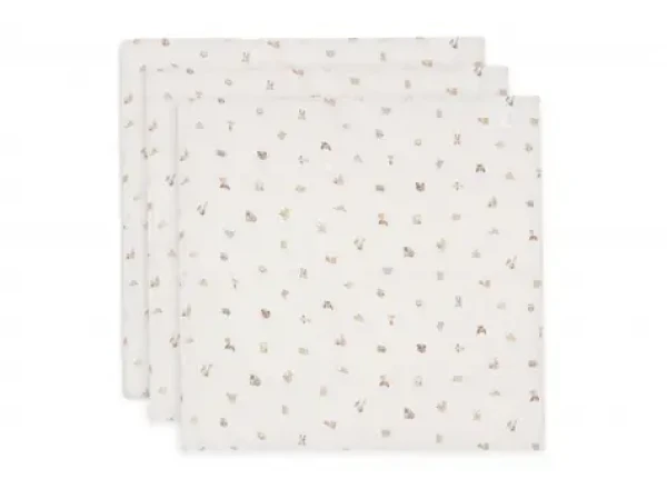 Jollein Plienky 3 ks 70x70 cm Animal Friends (535-851-68154)