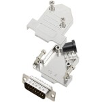 TRU COMPONENTS TCD45NT15MDBPK 7708608 sada D-SUB kolíkové lišty 45 ° Pólov: 15 spájkovaný 1 ks; 7708608