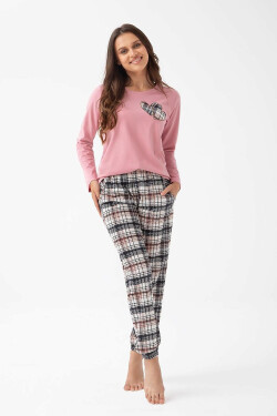 Dámske pyžamo Luna 322 long/r M-2XL Z25/26 modrá L