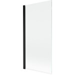 MEXEN - MIST vaňová zástena 90x150 cm 6mm 1-s, čierna, číra 8A9-090-001-70-00