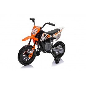 Mamido Detská elektrická motorka Cross Pantone 361C oranžová
