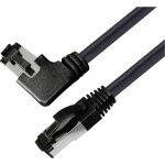 BKL Electronic 144029 RJ45 sieťové káble, prepojovacie káble CAT 8.1 S/FTP 1 m čierna bez halogénov 1 ks; 144029
