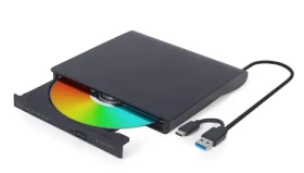Gembird Externá DVD mechanika čierna / Optická mechanika / USB (DVD-USB-031)