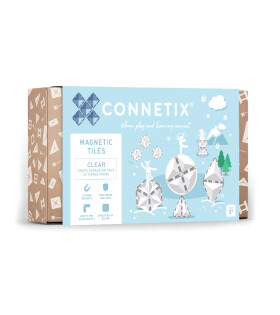 Connetix Connetix Tiles - Magnetická Stavebnica Priehľadná Rozširujúca Sada 24 ks