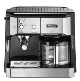 DeLonghi BCO421.S strieborná / Pákový kávovar + prekvapkávač / 1750W / 1.0 l / 15 bar / penič mlieka (BCO421.S)
