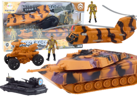 Mamido Vojenská sada: tank, vrtuľník, parašutista, zvuky