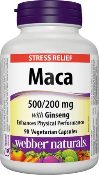 Webber Naturals Maca with Ginseng 500/200 mg 90 cps (08336)