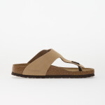 Tenisky Birkenstock Gizeh Big Buckle Nubuck Leather Women Sandcastle EUR 40