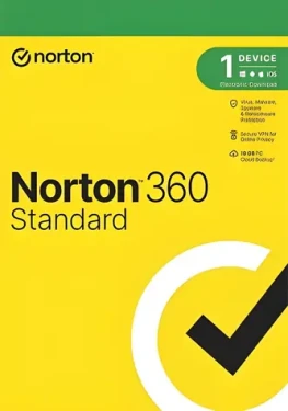 Norton 360 Standard / Antivírusový softvér / cloudové úložisko 10 GB / 1 zariadenie / 2 roky (21435516)