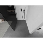 MEXEN/S - Kyoto L Sprchová zástena WALK-IN 110 x 200, grafit, grafit metal 800-110-103-95-40