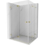 MEXEN/S - Lunar-F Duo sprchovací kút skladacie dvere 85 x 70, transparent, zlato 836-085L-070P-50-00
