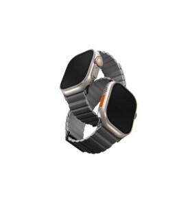 UNIQ Revix Premium Edition Reversible Magnetic remienok pre Apple Watch 49 45 44 42 mm - CHARCOAL (sivá) (8886463684283)
