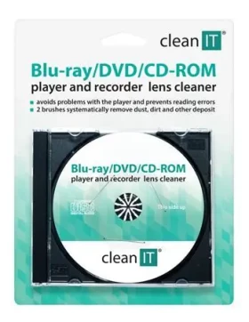 Clean IT čistiace CD pre optické mechaniky / Čistiace CD / Blu-ray, DVD, CD-ROM / 6 čistiacich kefiek (CL-320)