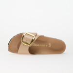 Birkenstock Madrid Big Buckle Natural Leather Patent Women High-Shine New Beige 39