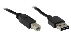 Good Connections USB 2.0 Easy AB čierna / Kábel / USB-A - USB-B / obojstranný konektor / 3 m (2510-EU03)