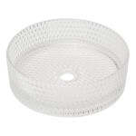Umývadlo na dosku SAT Purity 36x36 cm číra bez otvoru pre batériu, bez prepadu SATGLA3636T SATGLA3636T
