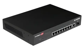 Edimax GS-5210PLG / 10- Port Managed Switch / 10/100/1000 Mbps / 8× PoE+ (30W) / 100W budget / 1× SFP / 19" Rackmount (GS-5210PLG)