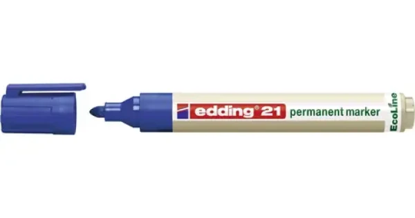 Edding Permanentný popisovač / Popisovač / okrúhly hrot / modrá (21/003/N ED)