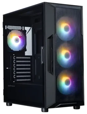Zalman i3 Neo V2 čierna / Skriňa / ATX / 1x USB 3.2 Gen2 Type-A + 1x USB-C 3.1 Gen2 / 4X 120mm RGB / bez zdroja (i3 Neo V2 Black)