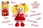 TEDDIES Panenka Lucka handrová plyšová 30 cm