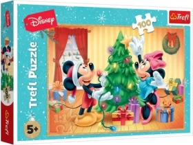 Trefl - Puzzle - Mickey a minnie: Vianoce