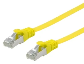 Equip Cat6a Flat 0,5 m žltá / Patch kábel / U/FTP / LSZH (607667)
