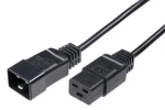 MicroConnect Predlžovací kábel C19 - C20 1m čierna (PE141510)