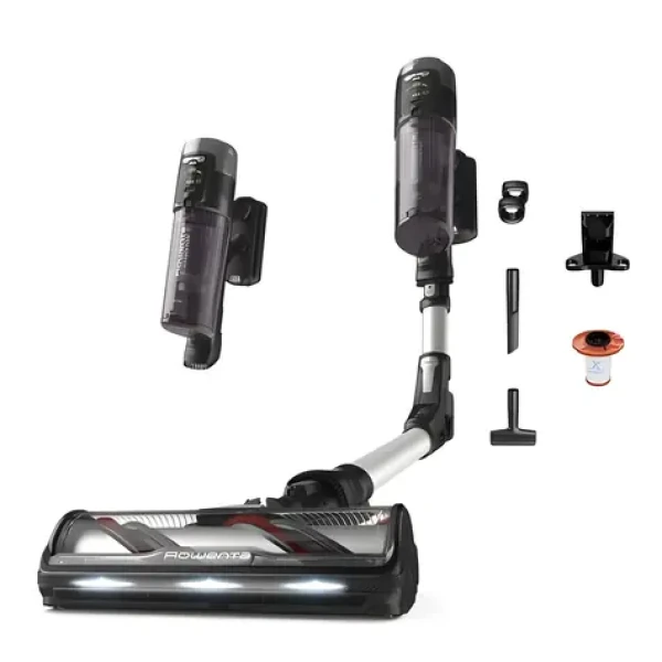 Rowenta RH9A36 X-Force Flex 13.60 Allergy purpurová / Tyčový vysávač / bezvreckový / 380 W / 0,65 l / 80 dB / 60 min (RH9A36)
