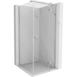 MEXEN/S - Mist HT sprchovací kút dvere krídlové pravá 80 x 80, transparent, chróm 8A5T-080-080-01-00-P