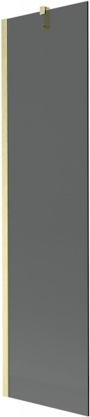 MEXEN/S - Next vaňová zástena FIX 50 x 150, grafit, zlatá kartáčovaná 895-050-000-00-40-55