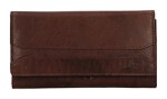 Dámska kožená peňaženka Lagen W-2025 Dark Brown