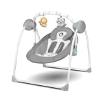 Lionelo Detské hojdacie kresielko Ruben Stone Grey Turquoise - modré (LBCIRUBESTEGRYTQEXXX_R)