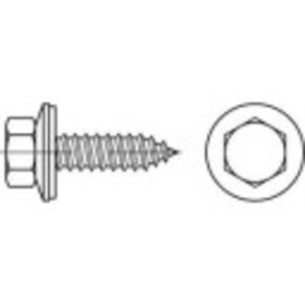 TOOLCRAFT 1069986 vrut na drevené fasády 6.5 mm 16 mm vonkajší šesťhran 88176 nerezová ocel A2 500 ks; 1069986