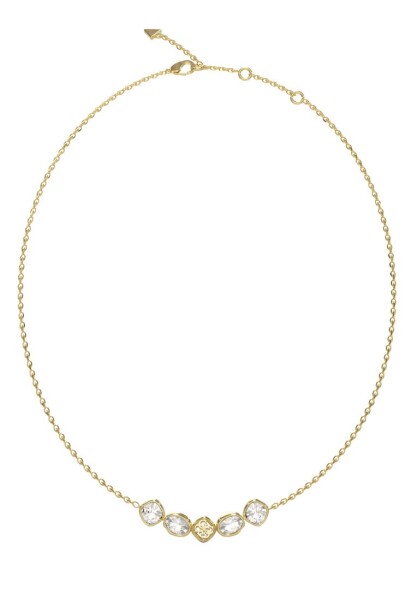 Guess Trblietavý náhrdelník s čírymi kryštálmi Mamounia JUBN05569JWYGT/U