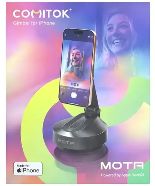 Comitok Mota čierna / Magnetický držiak na telefón / Univerzálny závit / Powerbanka 2550 mAh / USB-C (Mota_black)