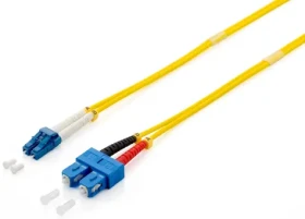 Equip LC/SC žltý / Optický patchkábel / Singlemode OS2 / Duplex / 10 m (254336)
