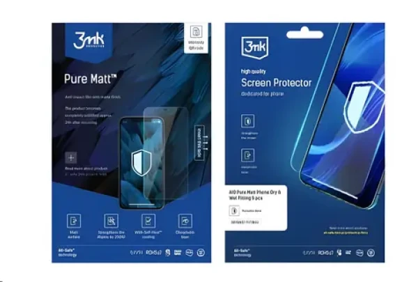 3mk Pure Matt Pro / Ochranná fólia / AIO systém / matná / mobilné telefóny / 5 ks (5903108496896)
