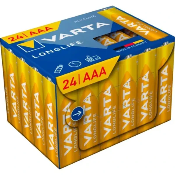 Varta Longlife Batéria AAA 24ks / 1.5V / alkalická / v boxe (215135)