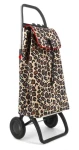 Rolser I-Max Wild 2 Logic leopardí vzor / Nákupná taška na kolieskach / Veľké kolieska / objem 43 l / nosnosť 40 kg