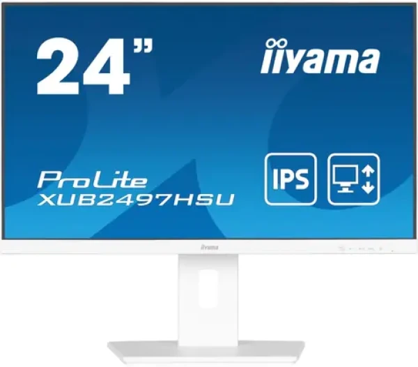 24" IIYAMA ProLite XUB2497HSU-W2 biela / IPS / 1920x1080 / 16:9 / 1ms / 1300:1 / 300cd / HDMI / DP (XUB2497HSU-W2)